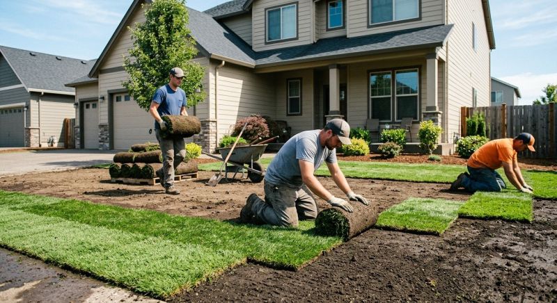 Bluegrass Sod Installation in Aiken, SC